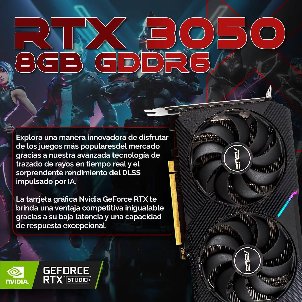 Pc racing amd ryzen 5 5600g/16gb/1tb ssd/rtx 3050 + 24" fullhd screen + gaming combo cheap gaming computer - Imagen 5