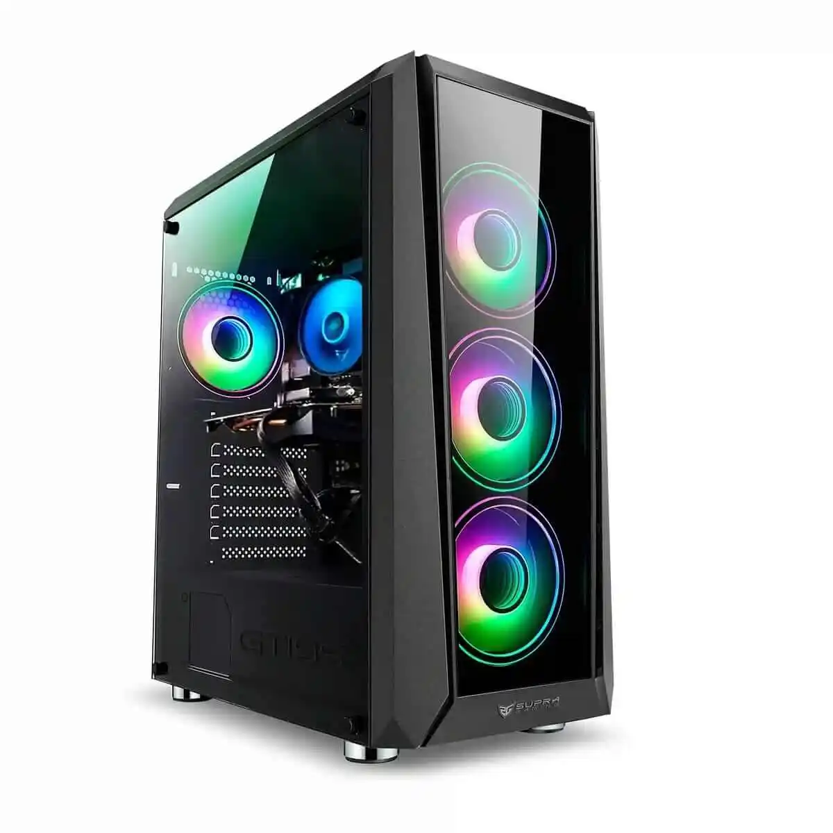 Pc racing amd ryzen 5 5600g/16gb/1tb ssd/rtx 3050 + 24" fullhd screen + gaming combo cheap gaming computer - Imagen 2