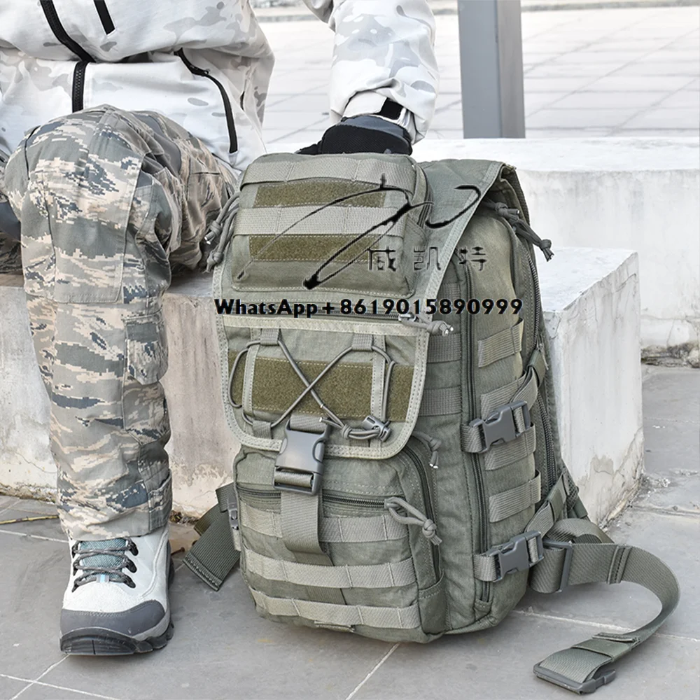 Products in Stock Nylon Fabric Molle Tactical Backpacks Waterproof Durable Light Weight Tactico Mochila for Outdoor Camping - Imagen 3