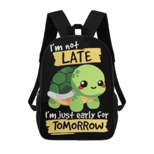 Funny Animal Mochilas De Hombre Printed Zipper Backpack Book Bag Child Girl Bag 17 Inch School Backpack Bag