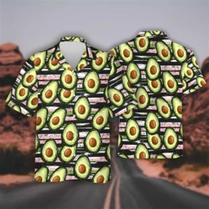 Tropical Avocado 3D Print Beach Shirts Funny Hawaiian Fruit Shirt For Men Clothes Fashion Aloha Fruits Women Lapel Blouse Tops