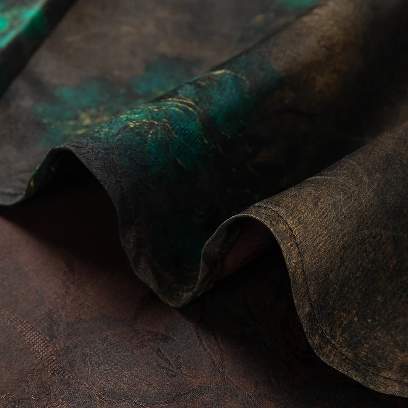 Extremely Luxurious 100%Silk Shirts For Men Short Sleeve Floral Summer Quality Coolness Gambiered Canton Gauze Camisas De Hombre - Imagen 5