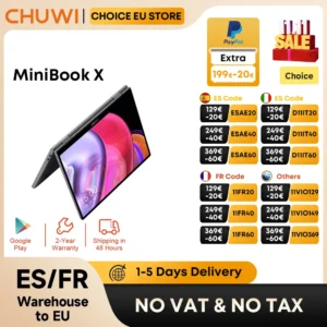 CHUWI MiniBook X N150 Laptop 10.51 Inch 16GB RAM 512GB SSD 2-in-1 Yoga Mode Intel Windows 11 Notebook 360° Flipable WiFi 6