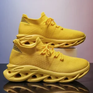 Fashionable Men's Sneakers Thick soled Tall Lightweight Soft soled Casual Mesh Breathable Running Shoes Zapatillas Deportivas