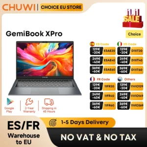 CHUWI GemiBook XPro 14.1 Inch Laptop Intel 12th N150 16GB DDR5 512GB SSD Windows 11 1920*1080 16:9 Screen WiFi 6 BT5.2 38Wh