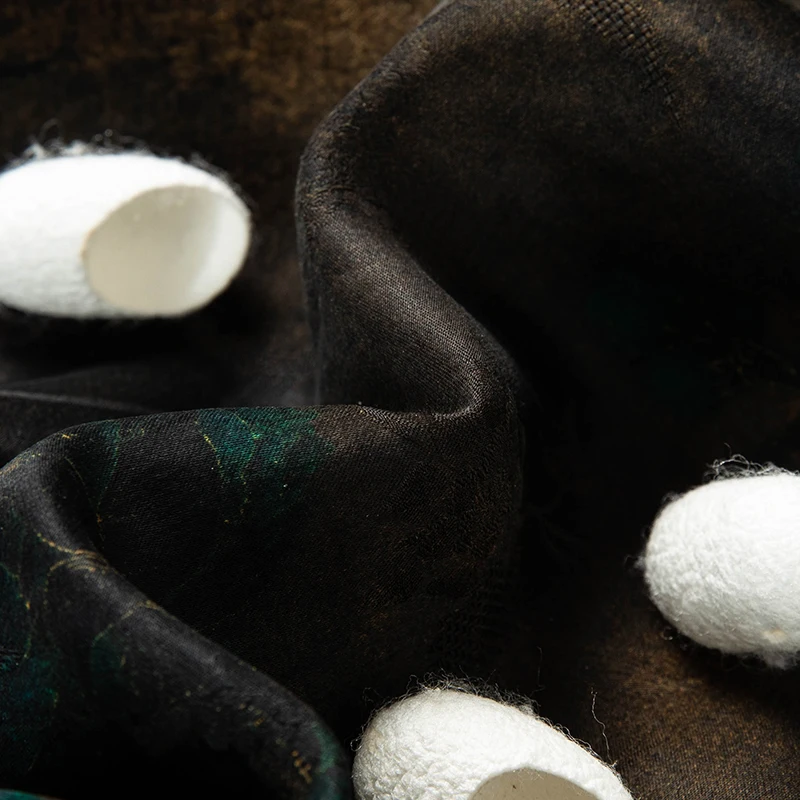 Extremely Luxurious 100%Silk Shirts For Men Short Sleeve Floral Summer Quality Coolness Gambiered Canton Gauze Camisas De Hombre - Imagen 6