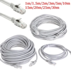 Cable Ethernet De Alta Velocidad Cat5e RJ45 Cable De Red LAN Enrutador De Ordenador Patch Cord , 1M/5M/10M/15M/20M/30M/50M
